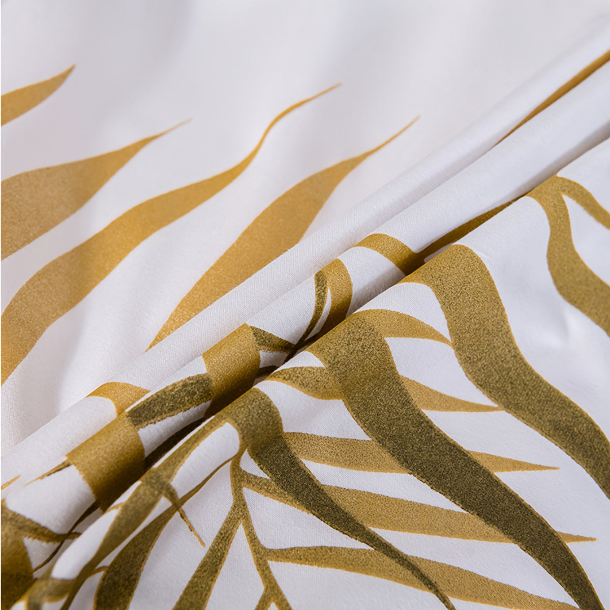 3 pcs Golden Leaf Duvet Cover Set