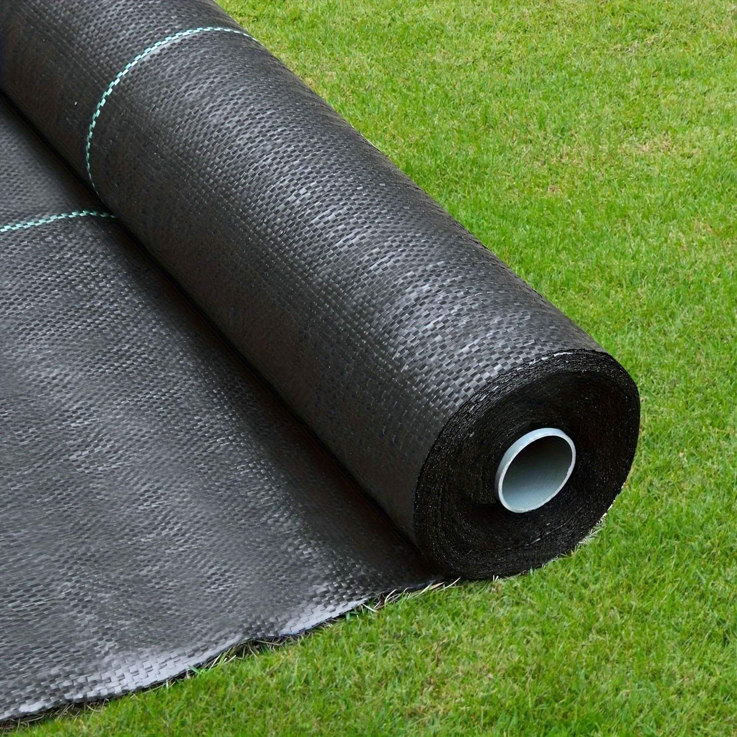 Heavy-Duty Black Garden Fabric - Weed Barrier & Ground Cover