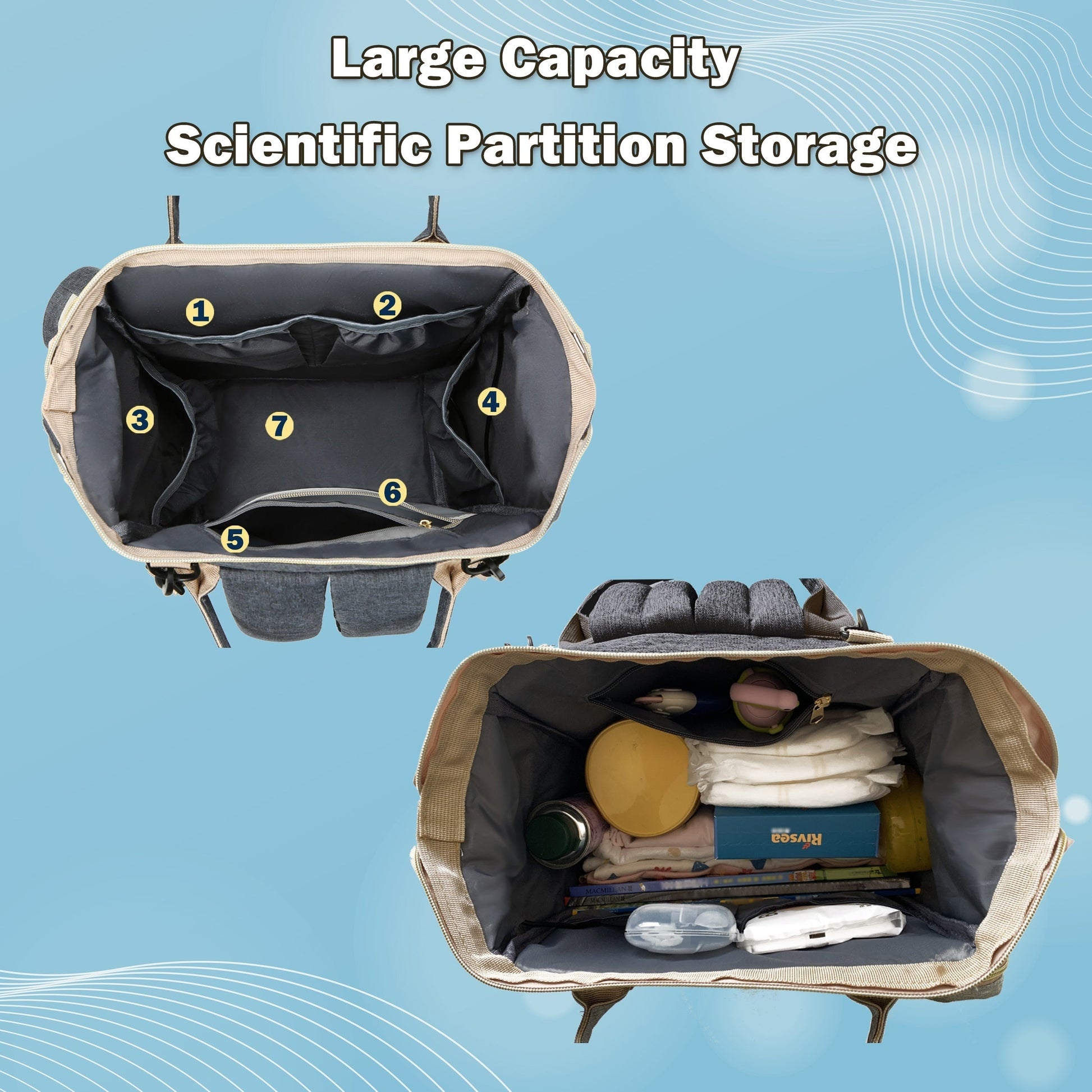 Lamroro Diaper Backpack with Changing Station