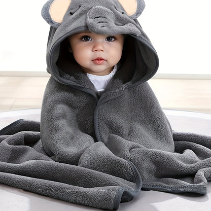 Elephant Hooded Baby Bathrobe and Hat 0-2 Years