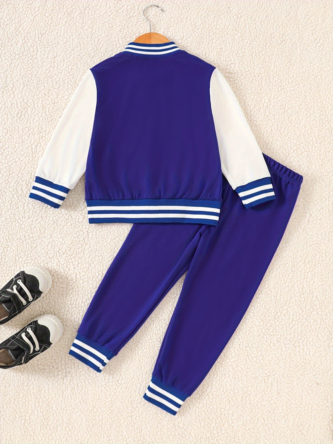 Boys 2 pcs Knit Baseball Suit - Stylish Fall/Winter Wear