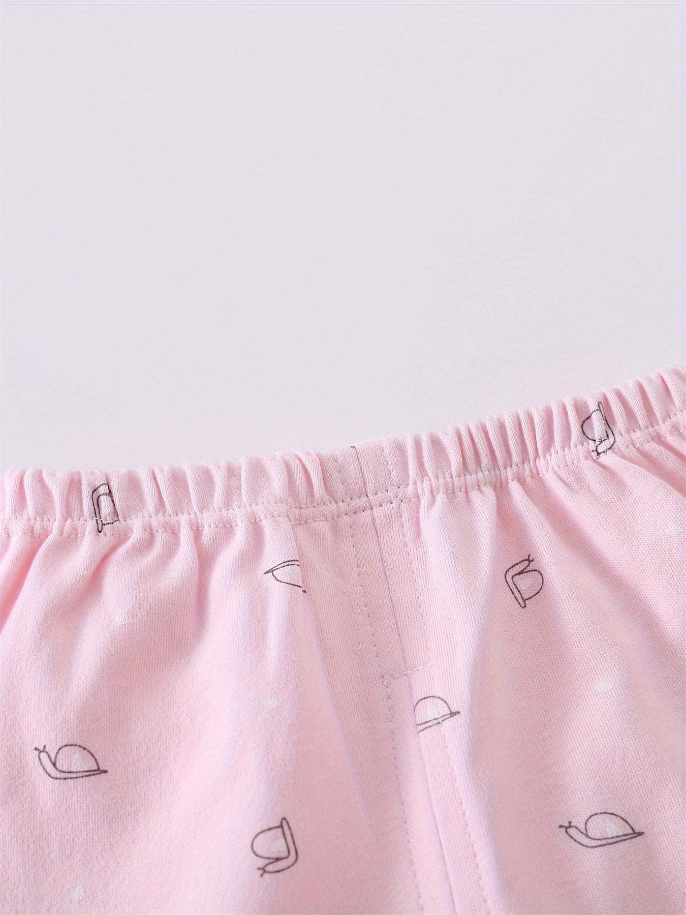 Girls Outfit Set -  7 pcs, Soft Cotton, All-Season,  Bear Themed