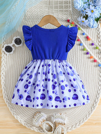 Floral Ruffle Sleeve Dress 