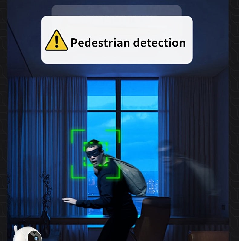 Wireless Home Security Camera -YIIYRY 1080P, Panoramic, 360-Degree