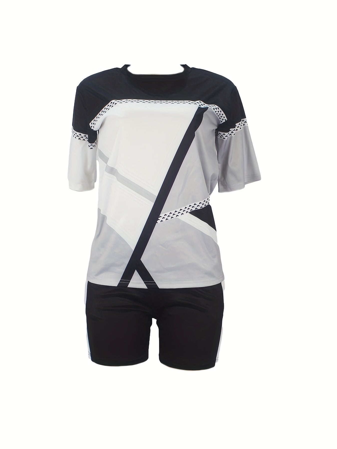 Patchwork Print Two-piece Set