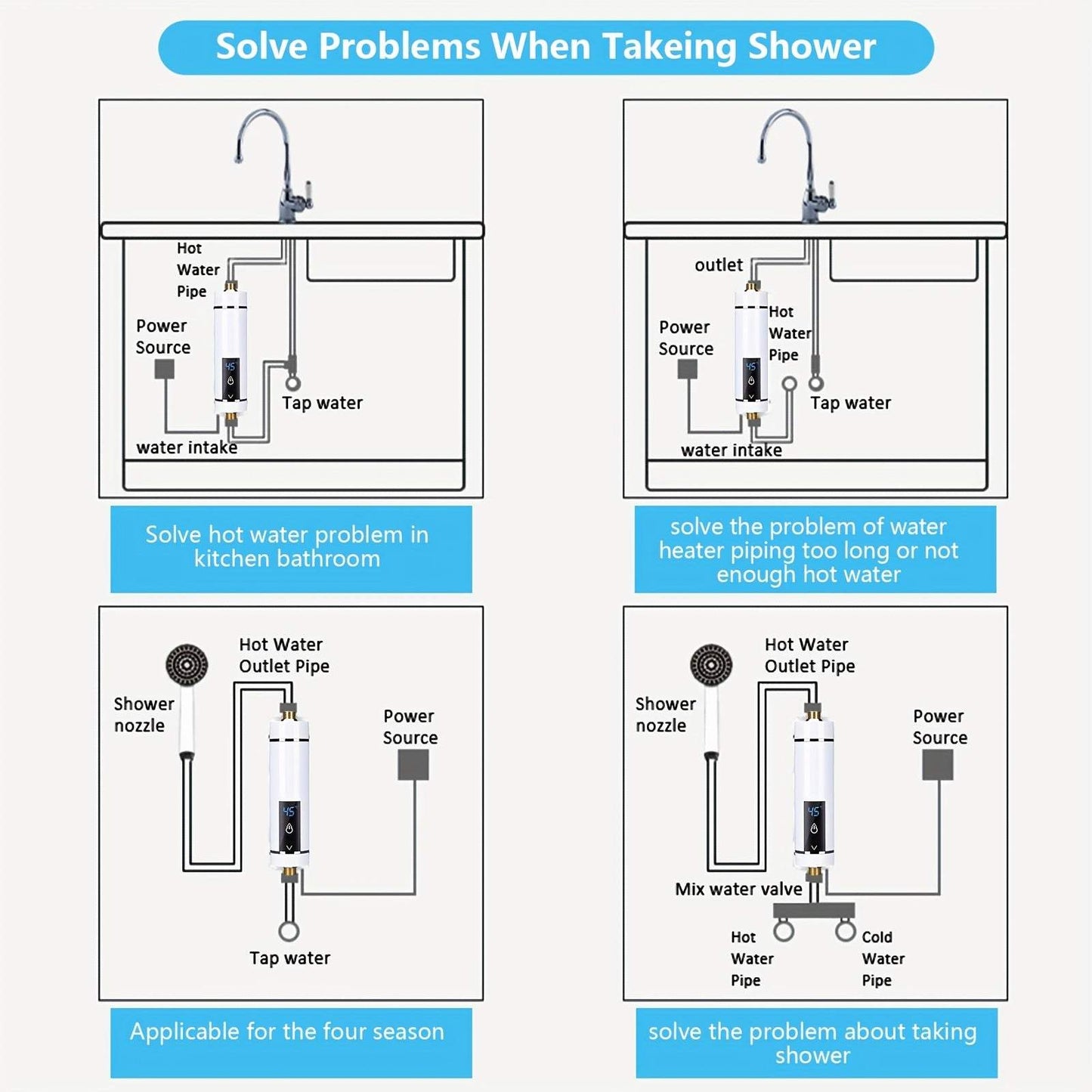 Electric Instantaneous Water Heater 