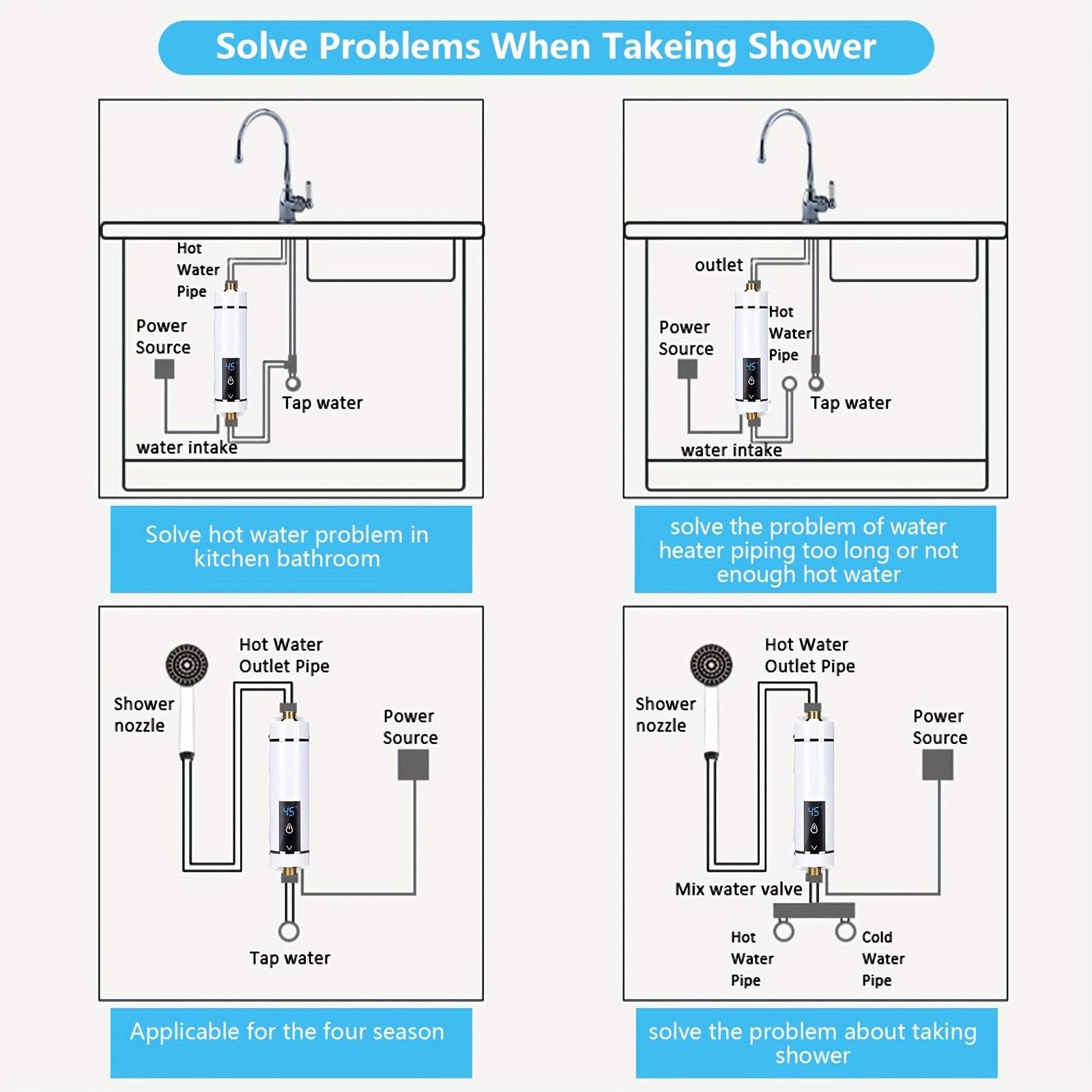Electric Instantaneous Water Heater 