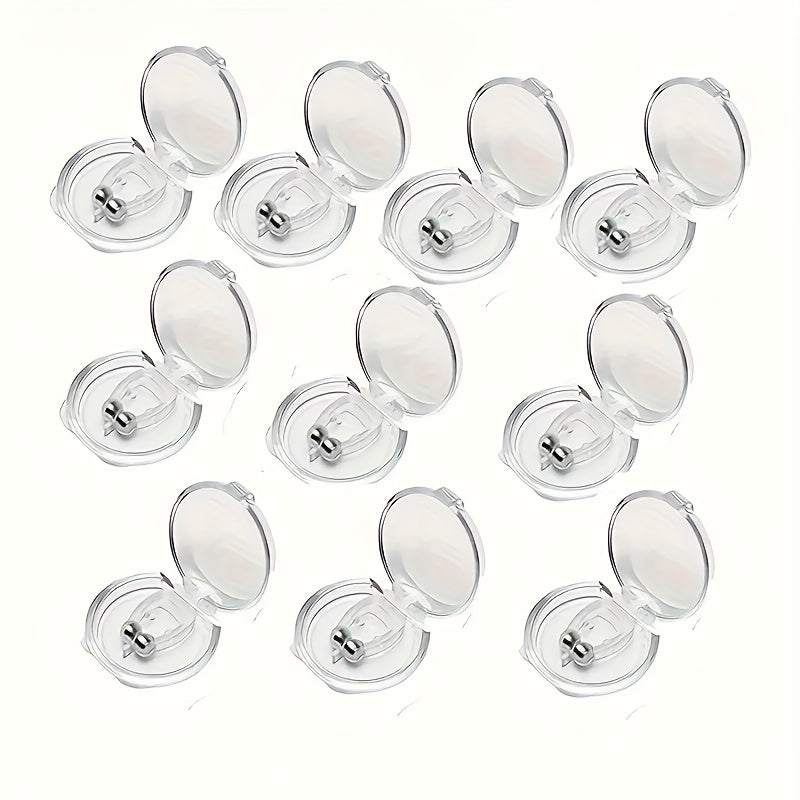 Magnetic Anti-Snoring Device - Silicone Nasal Plug, No Battery
