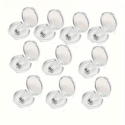 Magnetic Anti-Snoring Device - Silicone Nasal Plug, No Battery