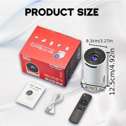 Mini Projector - Rotatable, USB, Built-in Speaker, Office Use