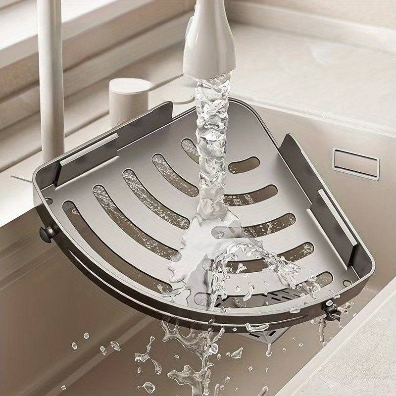 2 pcs Modern No-Drill Corner Shelves - Durable ABS Storage Racks