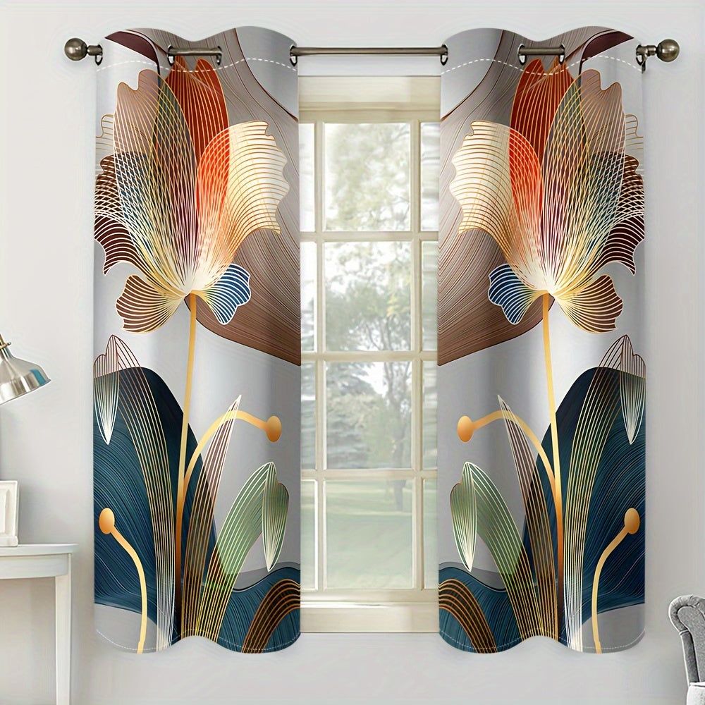 Glam Floral Curtains