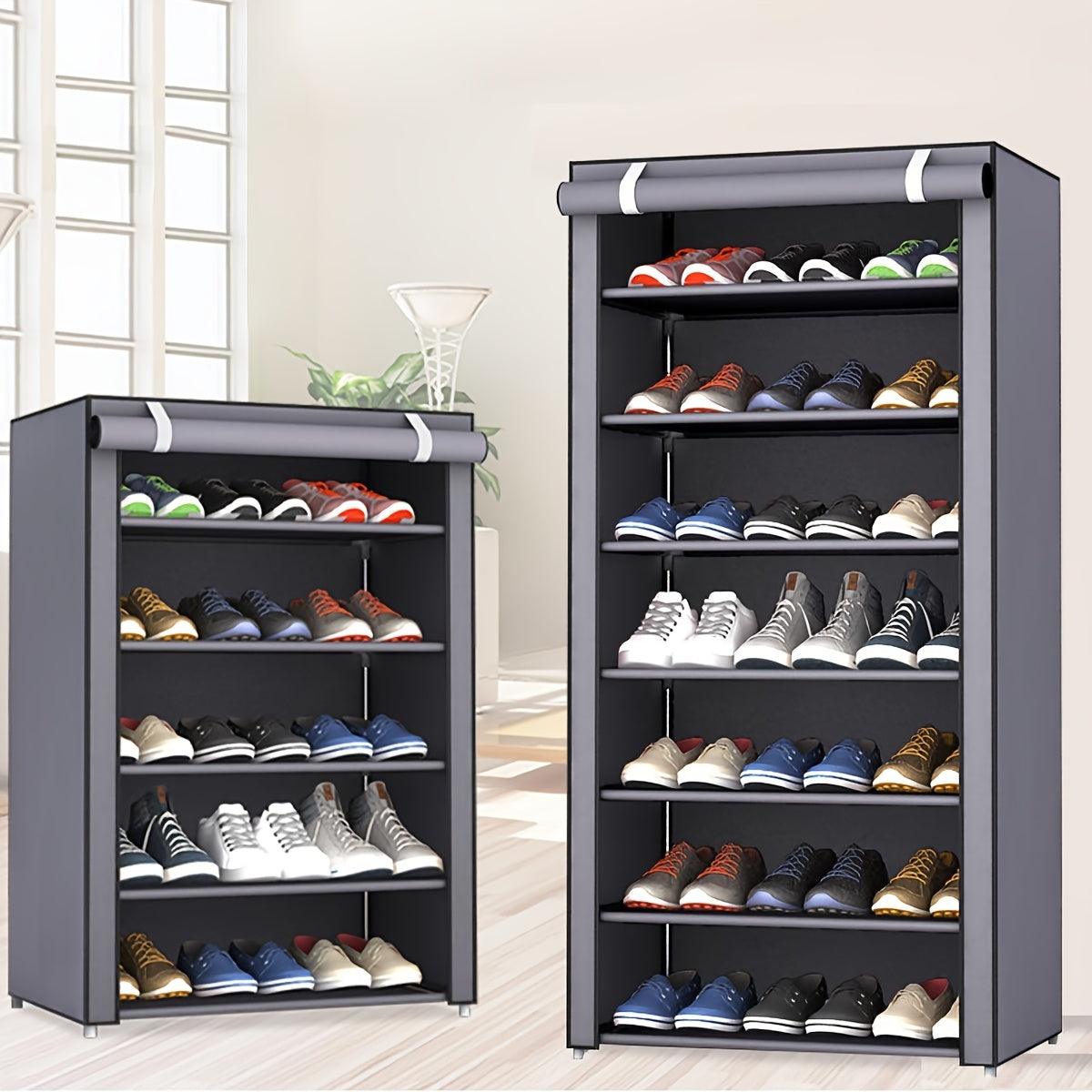 Layer Shoe Organizer - 6/8/10, Dustproof, Portable, Easy
