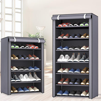 Layer Shoe Organizer - 6/8/10, Dustproof, Portable, Easy