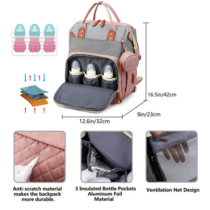 Lamroro Diaper Backpack with Changing Station