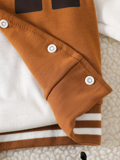 Boys 2 pcs Knit Baseball Suit - Stylish Fall/Winter Wear