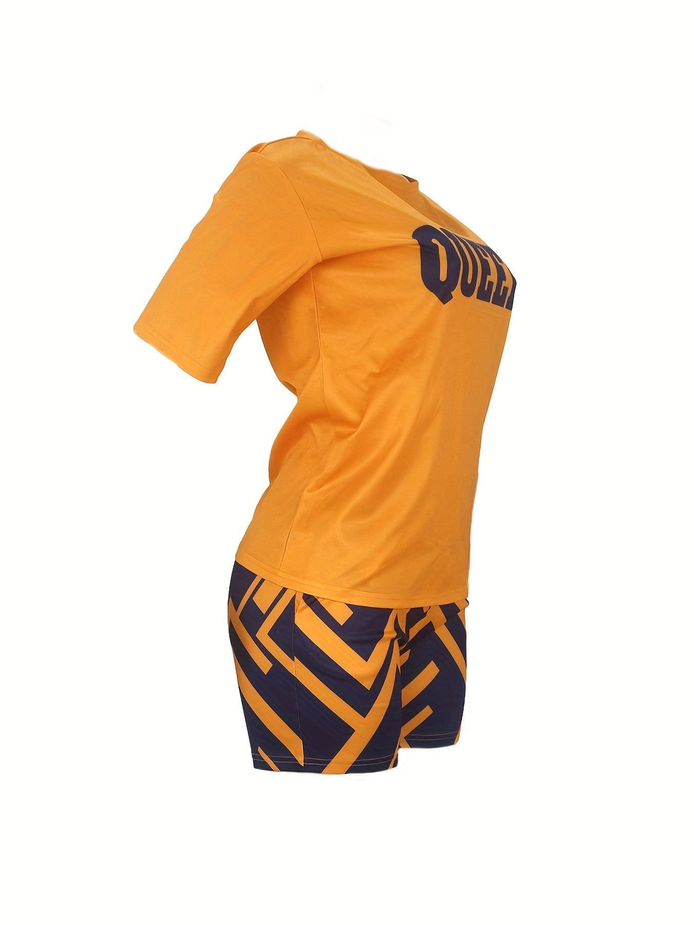 Patchwork Print Two-piece Set