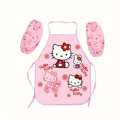 Hello Kitty Kids Apron - Sleeve Cover, Craft & Kitchen Apron, Polyester