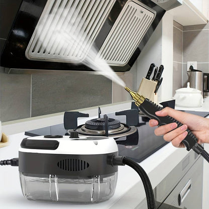Portable Handheld Steam Cleaner High Temperature Pressurized Steam Cleaning Machine With Brush Heads For Kitchen Furniture Bathroom