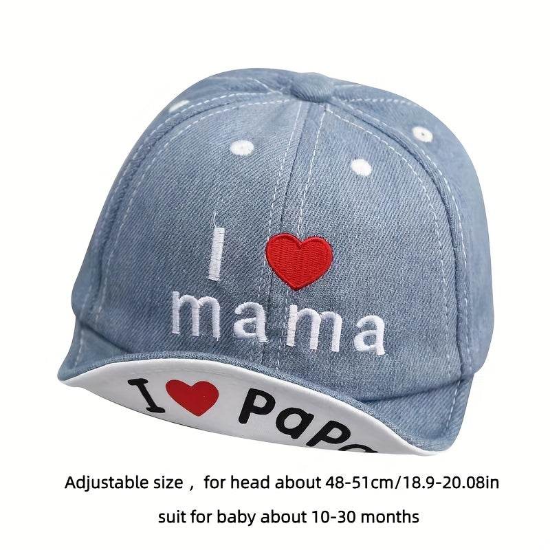 Hat for Baby Girls and Boys - Soft Denim Cap, Spring and Summer