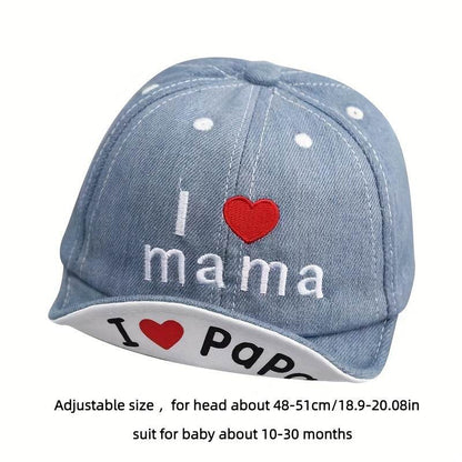 Hat for Baby Girls and Boys - Soft Denim Cap, Spring and Summer