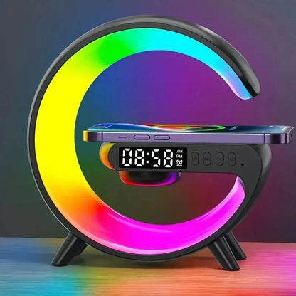 Multifunction Wireless Charger Stand Pad RGB Light Speaker