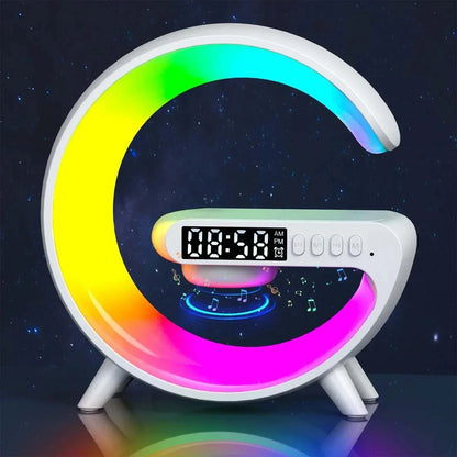 Multifunction Wireless Charger Stand Pad RGB Light Speaker