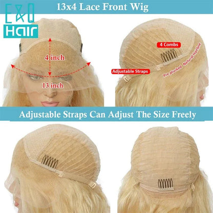 Ombre Platinum Blonde 13x4 Lace Front Wig