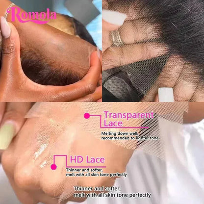 Light Brown Brazilian Human Hair Swiss Lace Wig