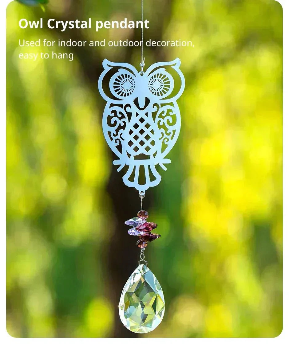 Crystal Hummingbird Suncatcher - Pendant. This is a decoration, metal