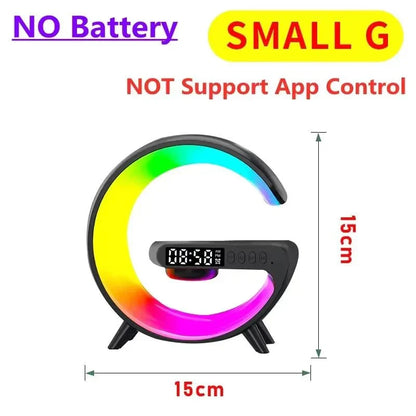 Multifunction Wireless Charger Stand Pad RGB Light Speaker