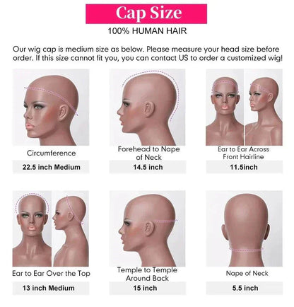 1B30 Straight Highlight HD Lace Frontal Wig - 30" 180 Density