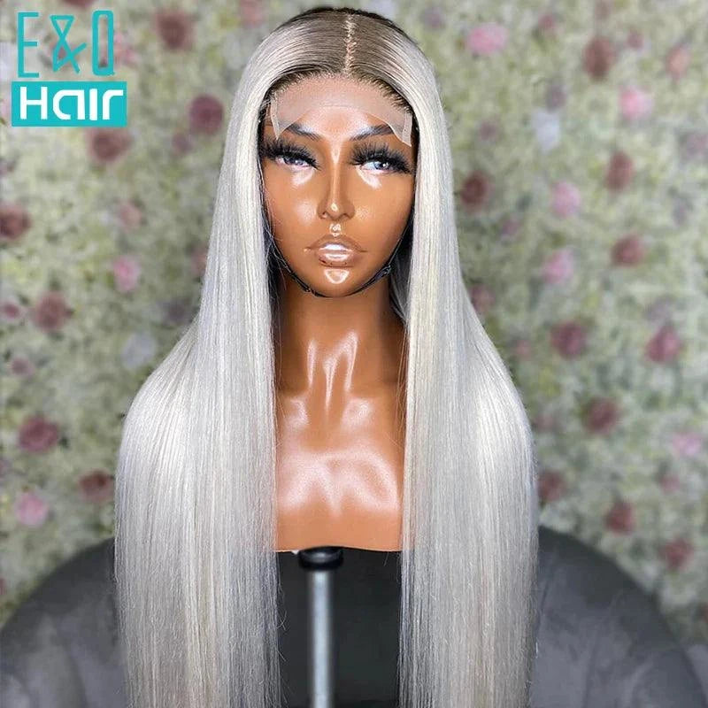Ombre Platinum Blonde 13x4 Lace Front Wig