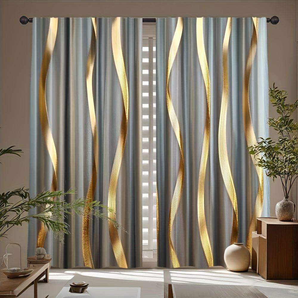 Minimalist Golden Curtains