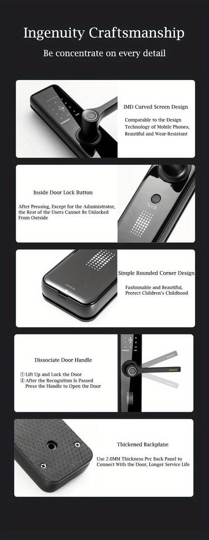 SUMUS Smart Door Lock - Keyless Entry, Front Door Security