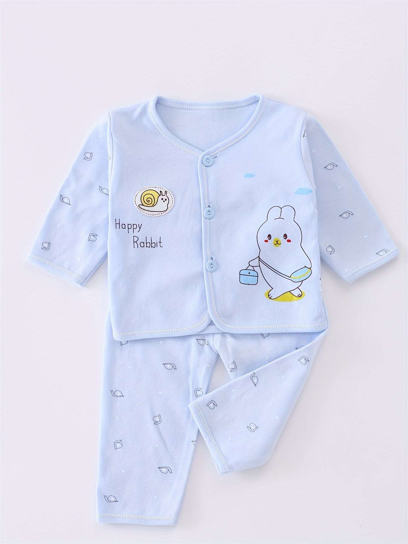 Girls Outfit Set -  7 pcs, Soft Cotton, All-Season,  Bear Themed