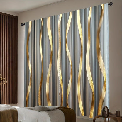 Minimalist Golden Curtains