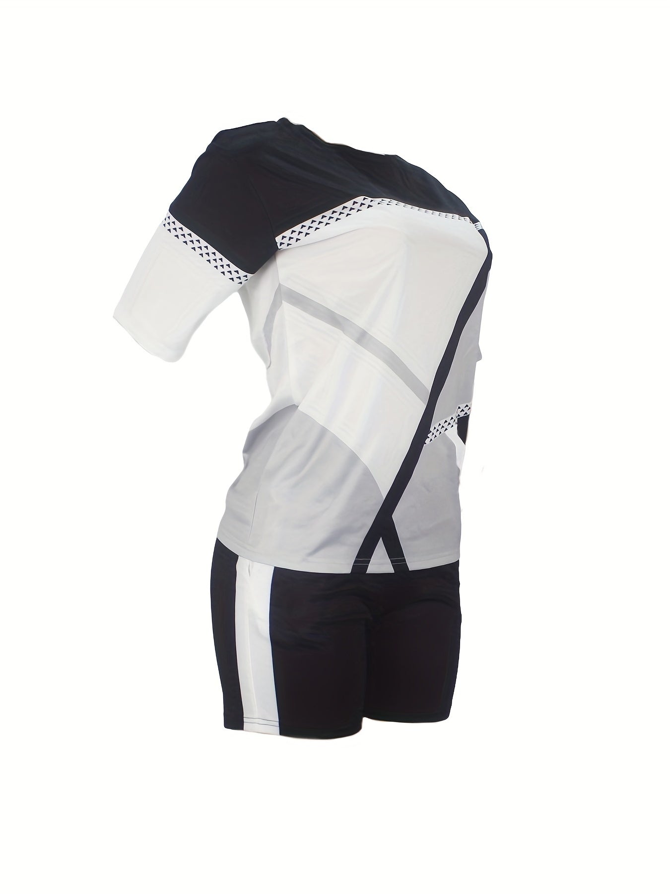 Patchwork Print Two-piece Set