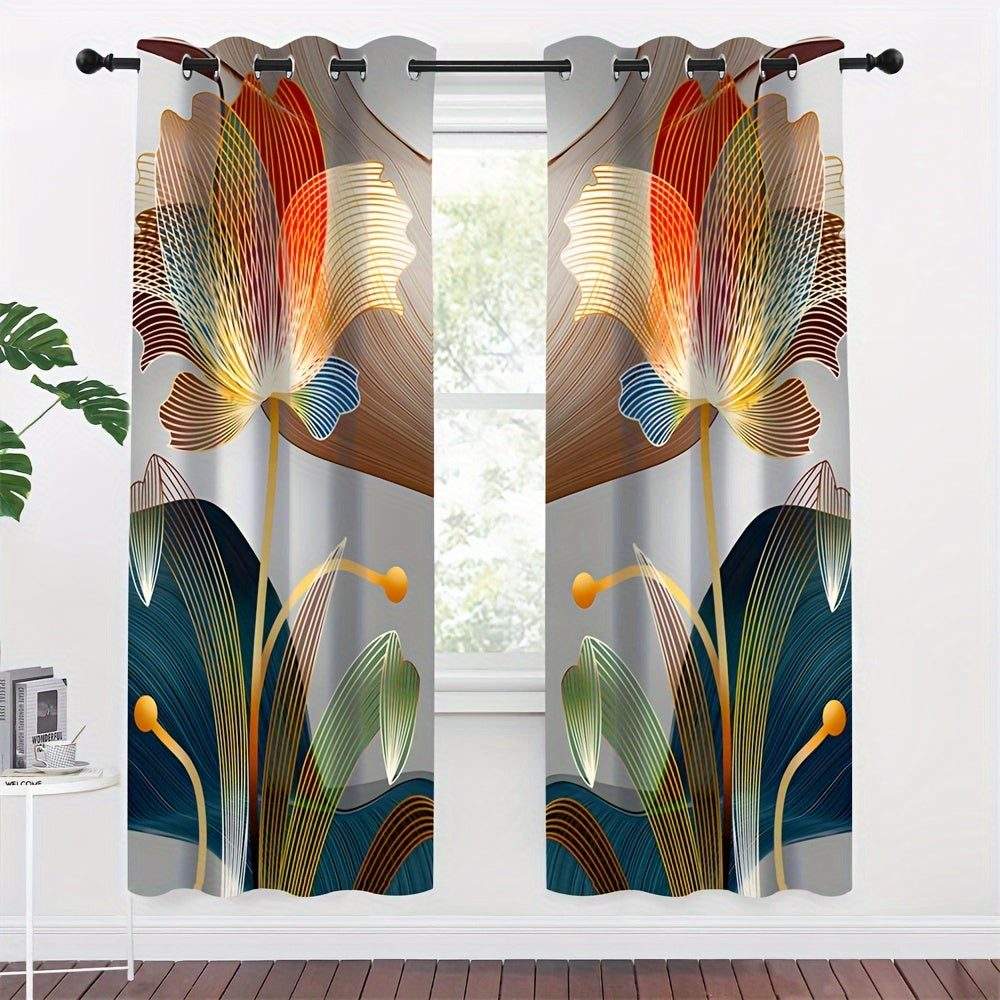 Glam Floral Curtains
