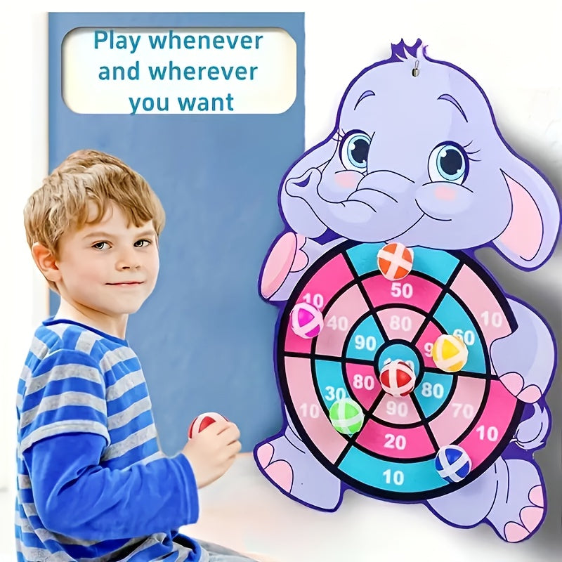 Sticky Ball Toss Game – Elephant Design for Family Fun