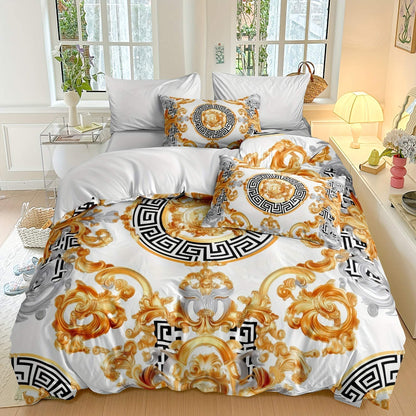 Platinum Chevron Quilt Cover