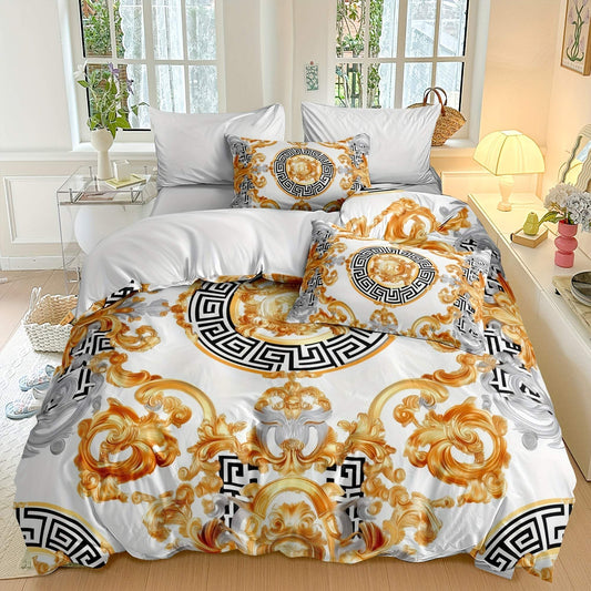 Platinum Chevron Quilt Cover