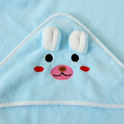 Animal Hooded Baby Bathrobe - Soft & Absorbent for Bath,100% Polyester