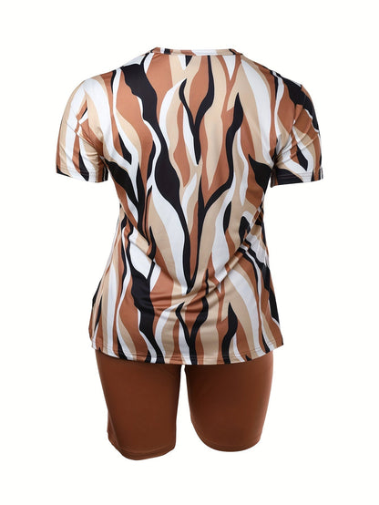 Fade Print Pocket Stitching Suit