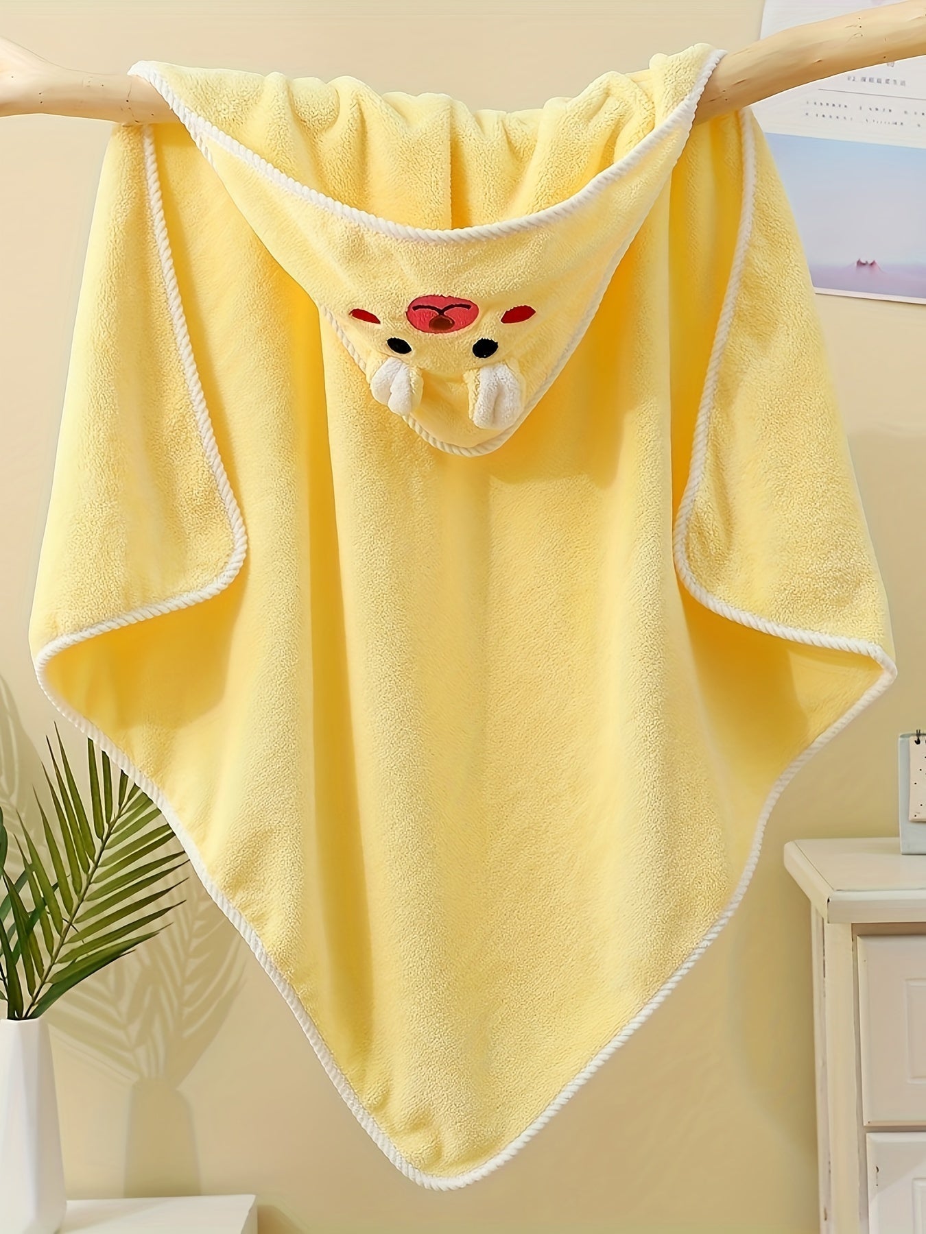 Animal Hooded Baby Bathrobe - Soft & Absorbent for Bath,100% Polyester