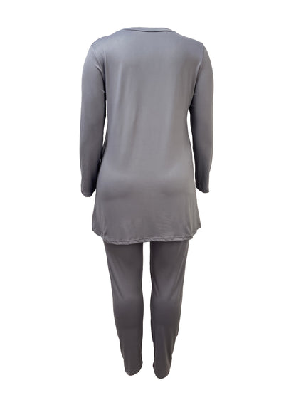 Plus Size Letter Print 