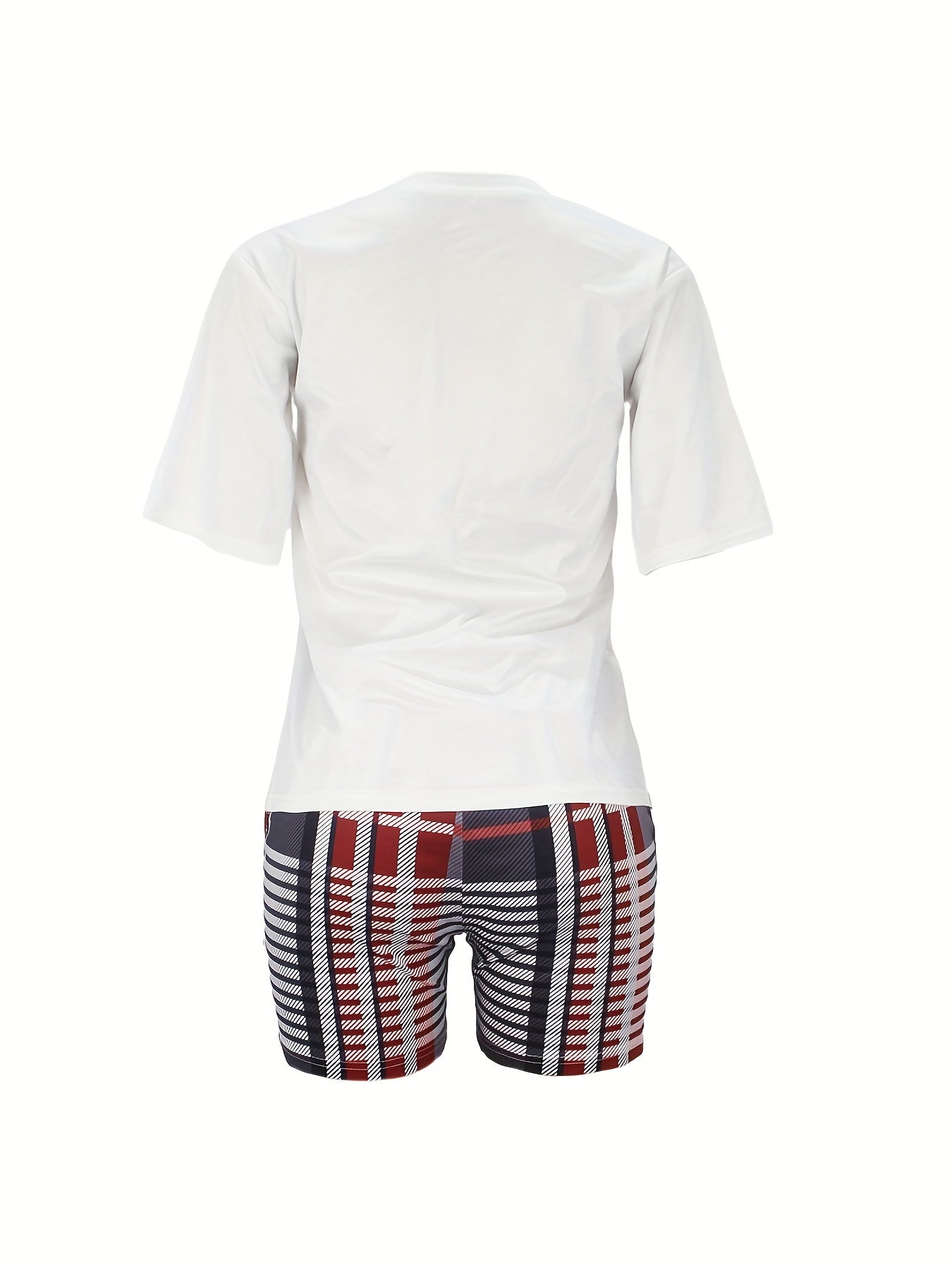 Patchwork Print Two-piece Set