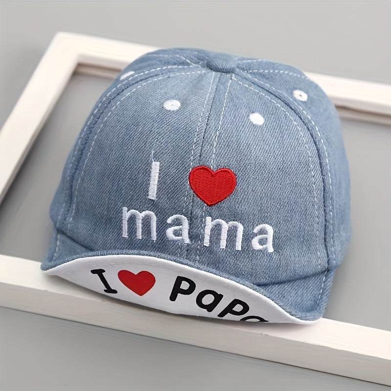 Hat for Baby Girls and Boys - Soft Denim Cap, Spring and Summer