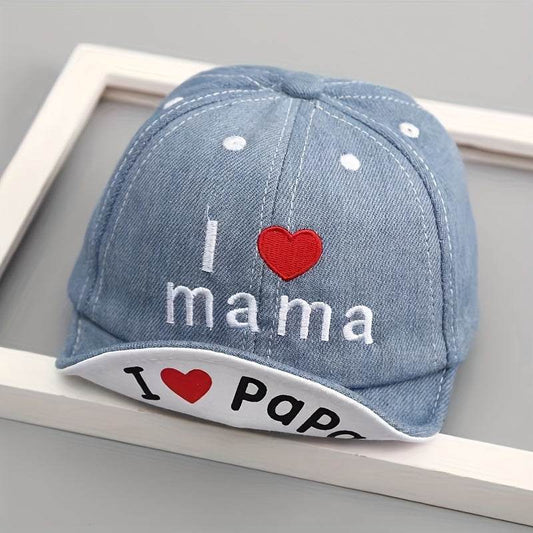 Hat for Baby Girls and Boys - Soft Denim Cap, Spring and Summer
