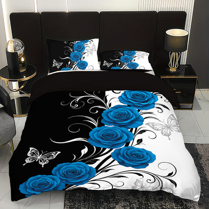 3pcs set (1 duvet cover, 2 pillowcases, no filling) - Polyester